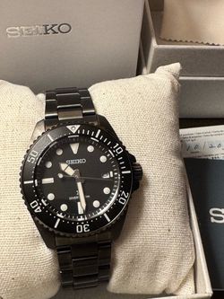 Seiko Prospex SBDJ065 200m Solar Diver Scuba Sapphire “Stealth” JDM Exclusive