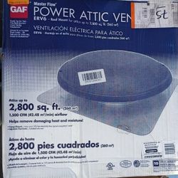 GAF Master Flow 1500 CFM Power Roof Mount Attic Fan ERV6SMWW Weathered Wood Shin