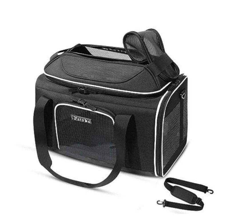 Petskd Top-Expandable Pet Carrier 18x11x11 Inches Airline Approved