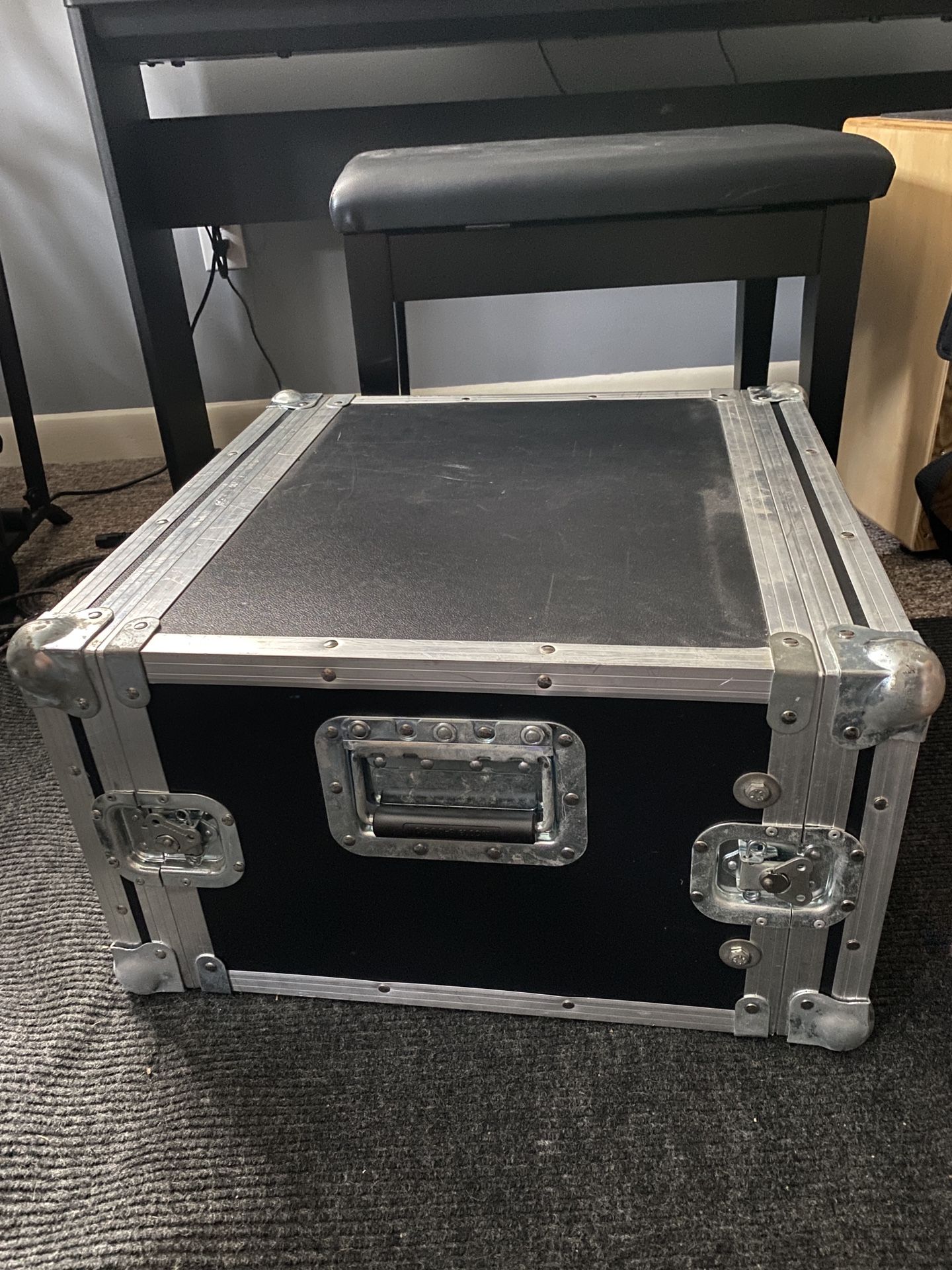 6U Rack Case Reinforced Corners ATA 16” Deep
