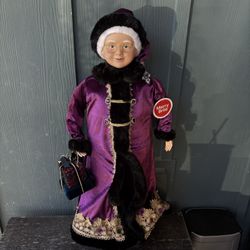 Merry Brite Violet Crystal Purple MRS CLAUS 33"