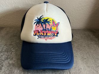 PLAYBOY SUNSET TRUCKER HAT ADJUSTABLE-RARE-NEVER WORN