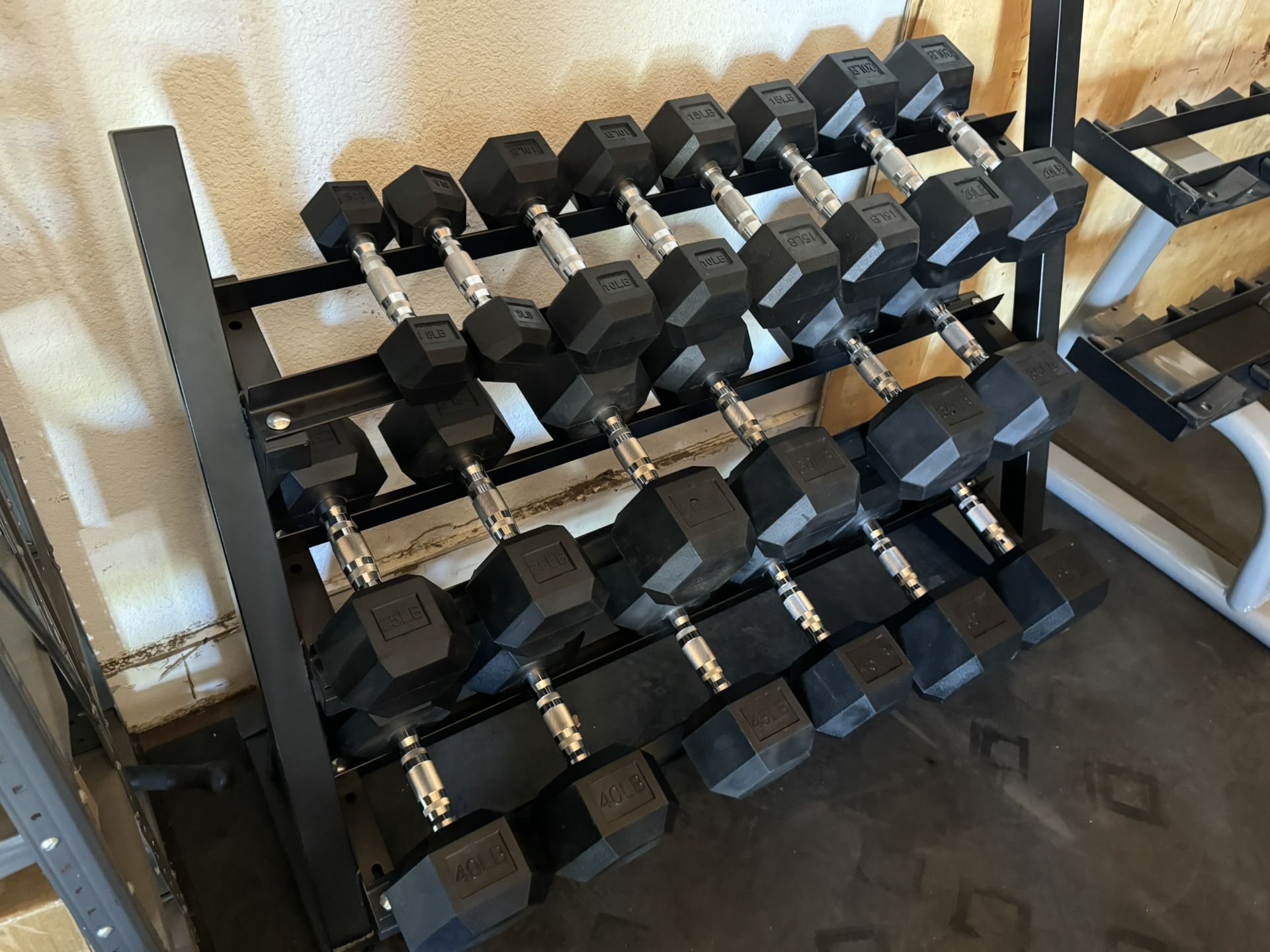 Rubber Dumbbell Set Pairs