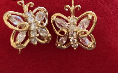 Aretes Chapa De Oro