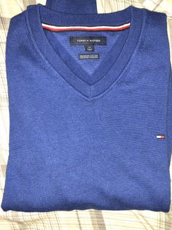 Tommy Hilfiger Blue long sleeve premium cotton size large