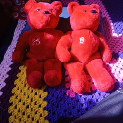 MARK MC GWIRE RED SALVINO,S BIG RED BAMMER BEAR # 25  AND SALVINO,S BIG BAMMER BEAR J.D BREW #8 