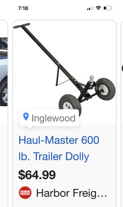 HARBOR FREIGHT TRAILER DOLLY NEW $50