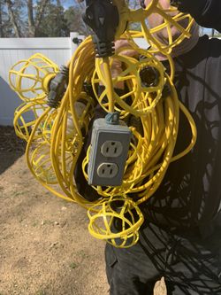 Temporary lighting 100 feet