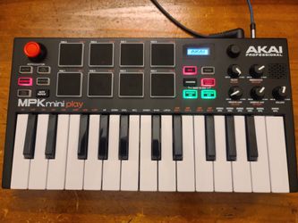 Akai MPK Mini Play 
 (
Also a midi controller )

