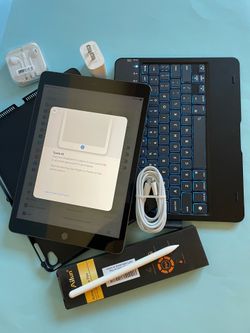 Apple IPad 9th Generation (10.2” Retina /Touch ID /IOS 26/ 2021 Model) 64GB with Pen, Keyboard  & Accessories
