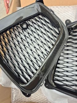 2018 range rover grill inserts carbon fiber