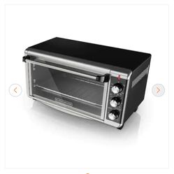 BLACK+DECKER 1500 W 8-Slice Stainless Steel Toaster Oven with Broiler