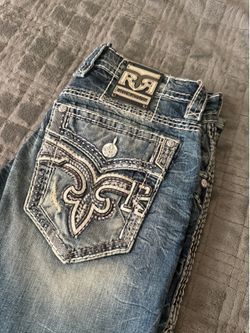 Brand new 2026 men’s rock revival jeans size 32  slim straight