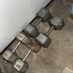 Dumbbells 45lb And 60lb