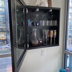 Wall Mounted Bar Cabinet