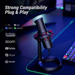 New Tonor orca 001 USB Condenser Microphone with Desktop Stand