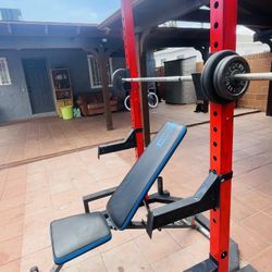 Weights Rack And Bench