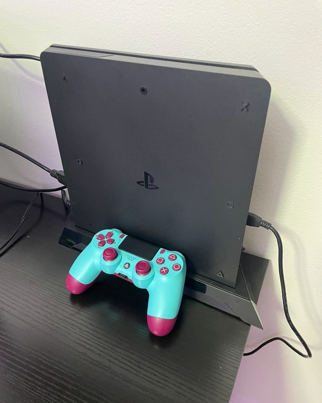 Sony PlayStation 4 Slim Console 1-TB Hard Drive Like New, Perfect Condition, Used A Few Times, No Dent Or Scratches, Controller Included And Stand