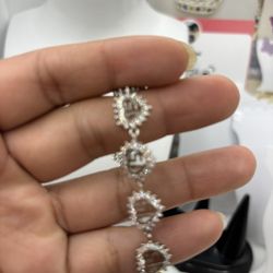 925 Sterling Silver Bracelet 15años 