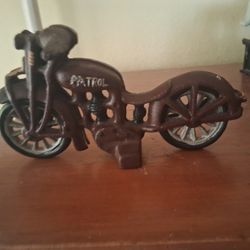 Motor Cycles And Bank Collection.   Cast Iron
