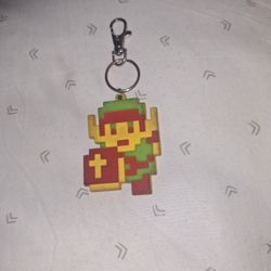 Zelda retro-style Link keychain 