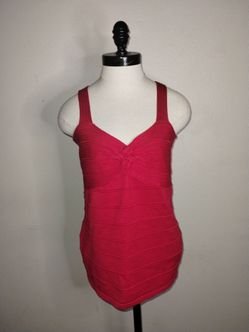 Rue 21 Juniors Red Dressy Tank Size Large
