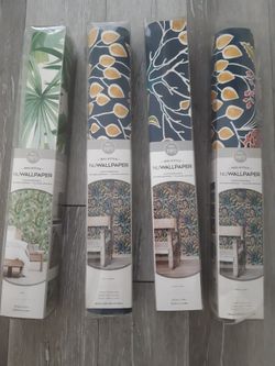 Brand NEW Peel and STICK DECORATIVE WALL PAPER, $7  Each Roll