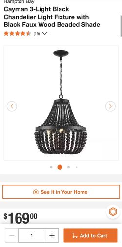 Wood beaded Ceiling Lamp 