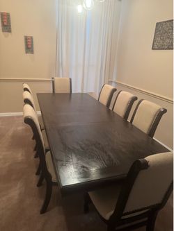 Dining table and chairs