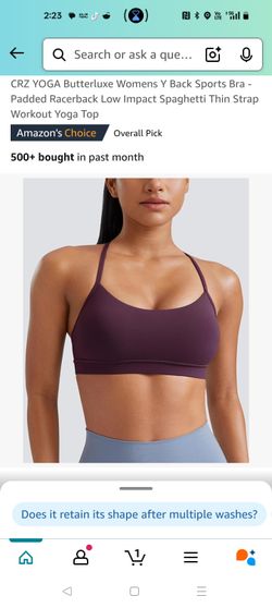 CRZYOGA Racer Back Sports Bra Never Used MEDIUM