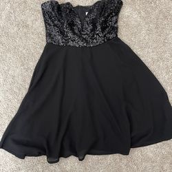 Black Sequin Dress