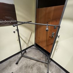 Industrial Pipe Clothing Rack on wheels 