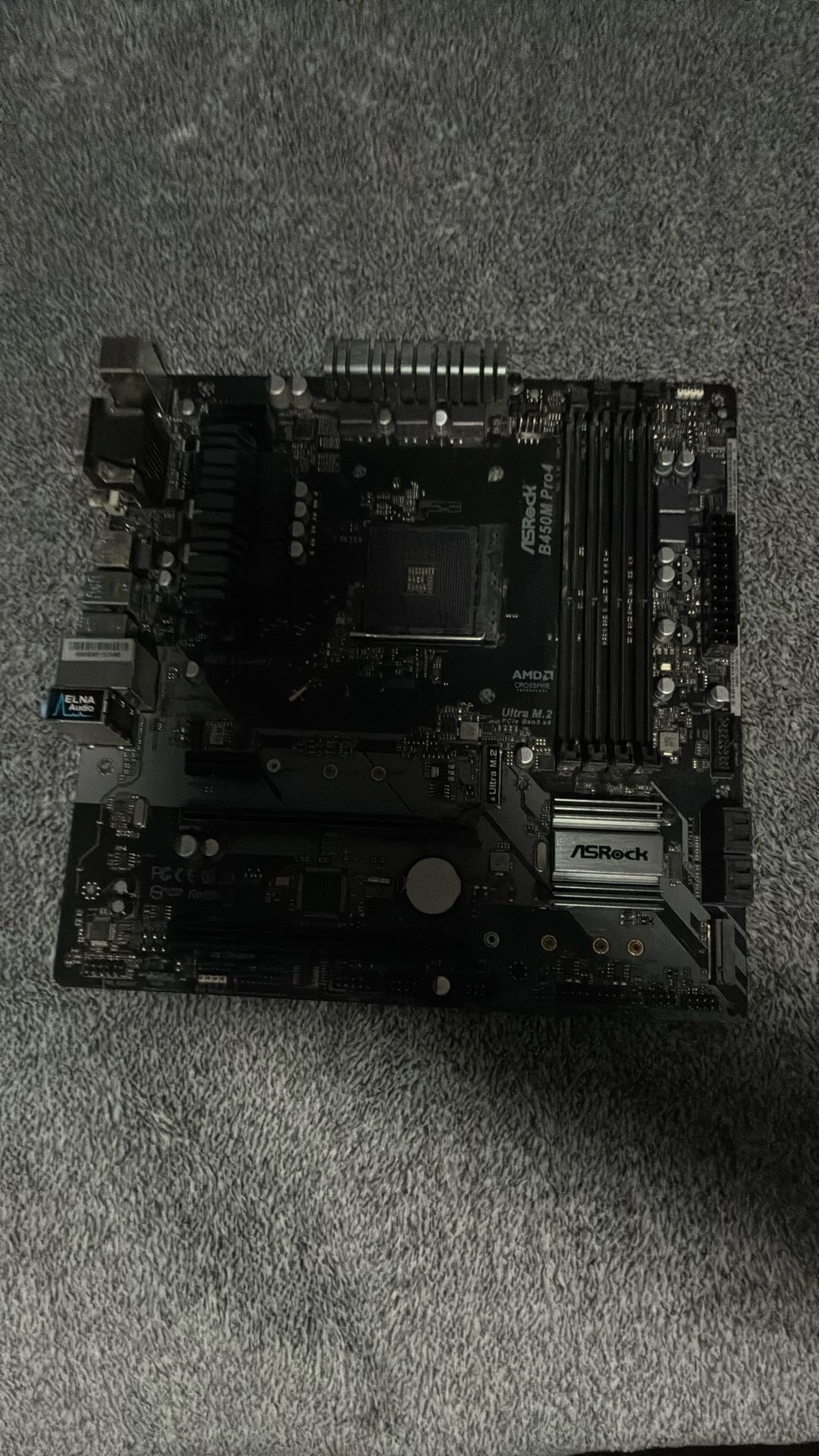 ASROCK b450M Pro4 motherboard