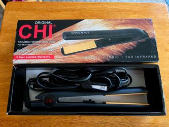 ​CHI Original 1" Ceramic Hairstyling Iron - Professional Flat Iron, Hair Straightener & Curler - Open Box