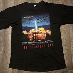 Vintage Independence Day Movie Promo shirt Size large 1996