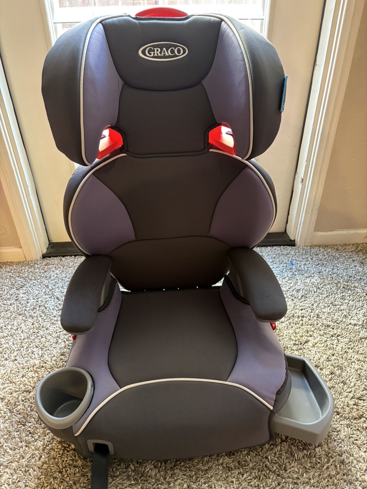 Graco Affix Highback Forward Facing Booster Car Seat with Latch System, Grapeade