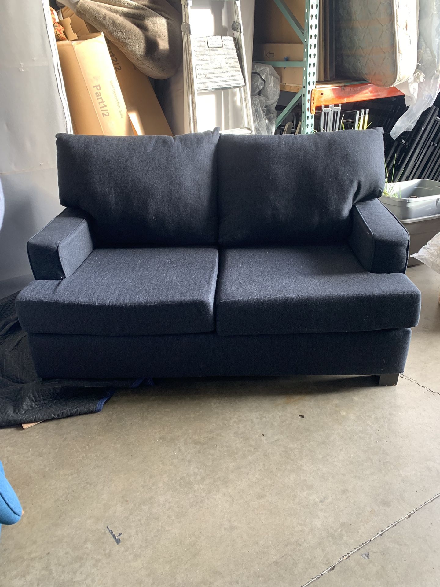 Blue Loveseat