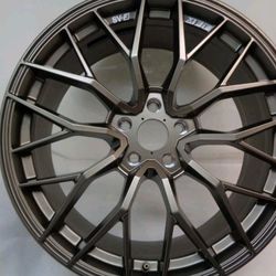 C8 CORVETTE USED SAVINI SV-F2 FRONT & REAR FORGED BRONZE 