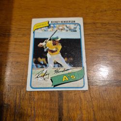 Rickey Henderson Rookie Card !!!