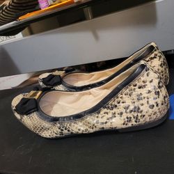 Cole Haan Snakeskin Flats 
