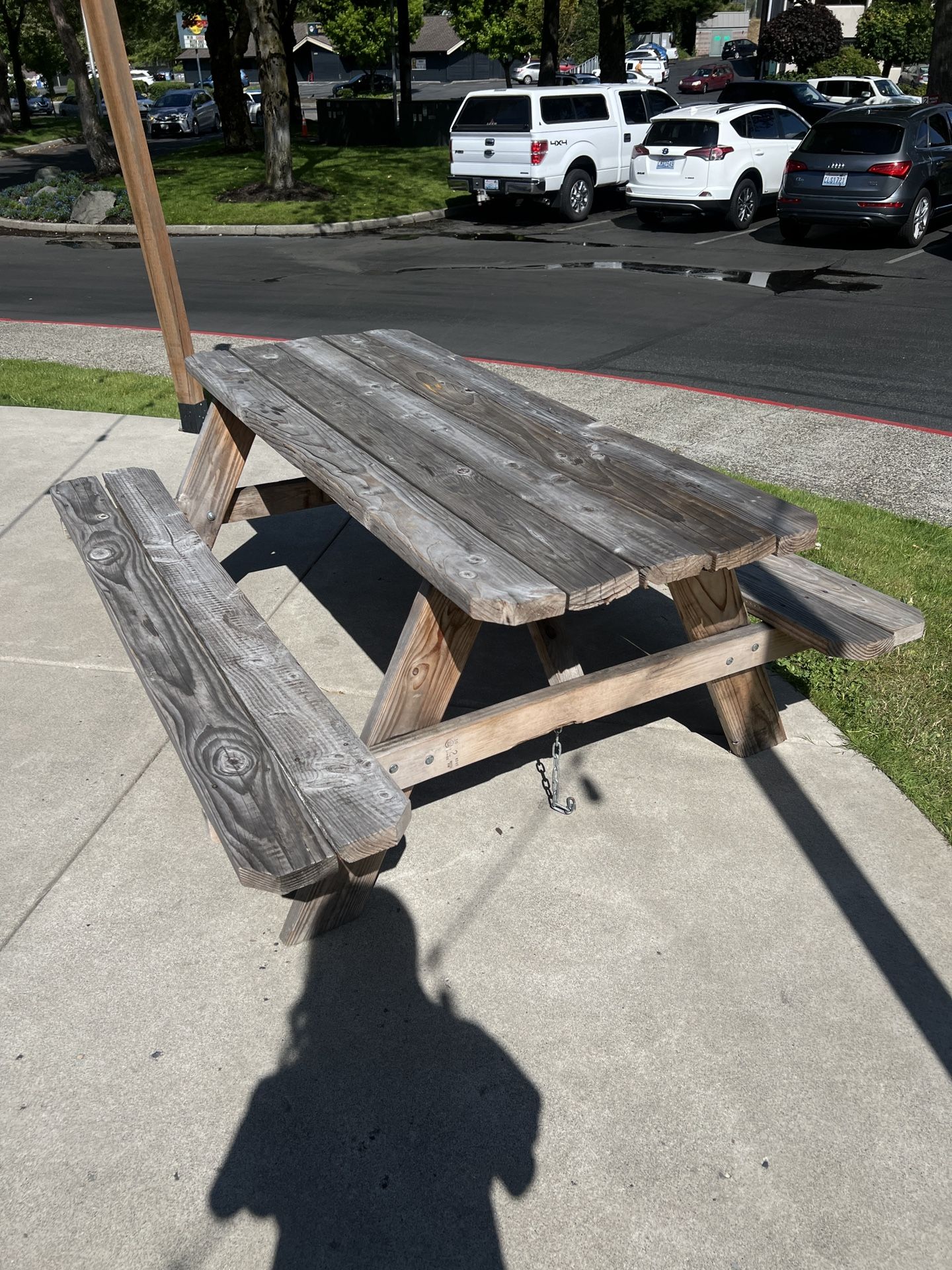 Free! Wooden Tables With Benches