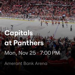 FLORIDA PANTHERS NHL TICKETS CORONA BEACH 2 Tix