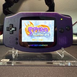 Gameboy Advance Custom Clear Purple