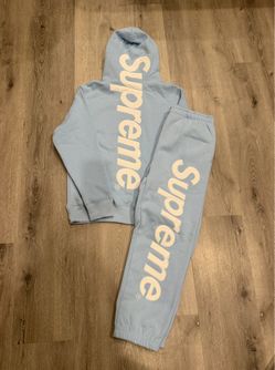 Supreme Satin Appliqué Hoodie and Sweatpants