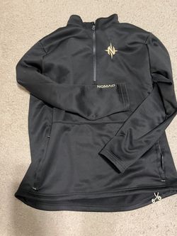 Base Layer NoMad Black 3/4 Zip, W/zipper Pockets, Size: Large