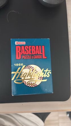 1986 Highlights Baseball Puzzle & Cards