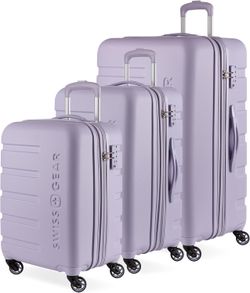 SwissGear 7366 Hardside Expandable Luggage with Spinner Wheels, Evening Haze, 3-Piece Set (19/23/27) 3-Piece Set (19/23/27) Evening Haze