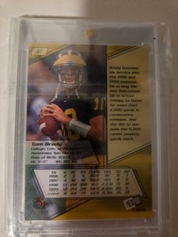 TOM BRADY CASED MICHIGAN FOOTBALL CARD!!