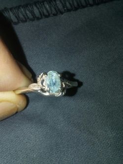 Sapphire Real stone.sterling silver ring