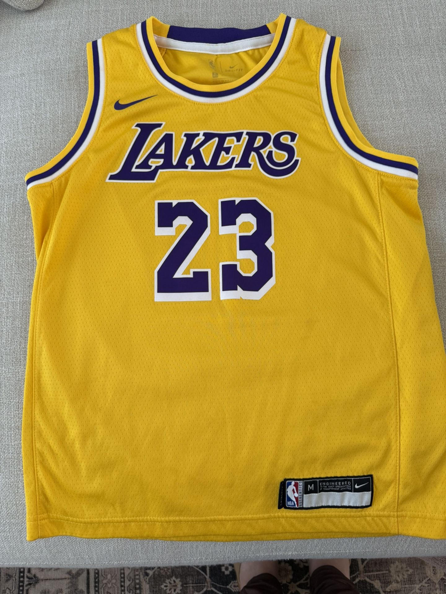 Boys Laker Jersey Size M